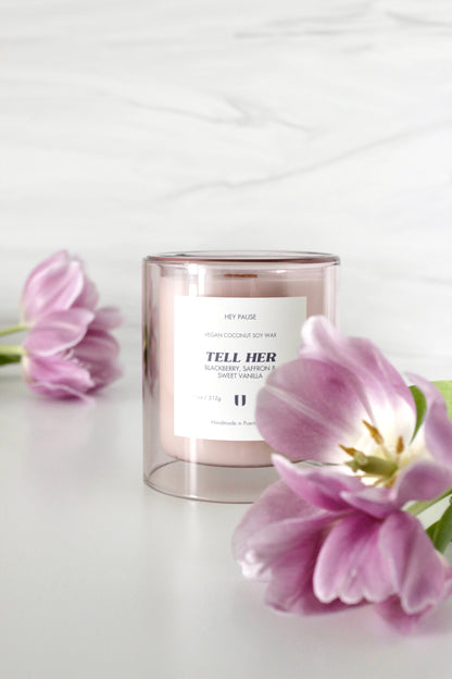 Tell Her: Blackberry, Saffron & Sweet Amber - 11oz